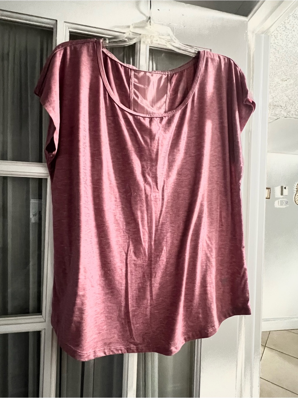 Women's Scoop Neck Short Sleeve Top - blue